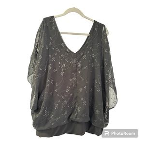 Lane Bryant Black Blouse Size 22